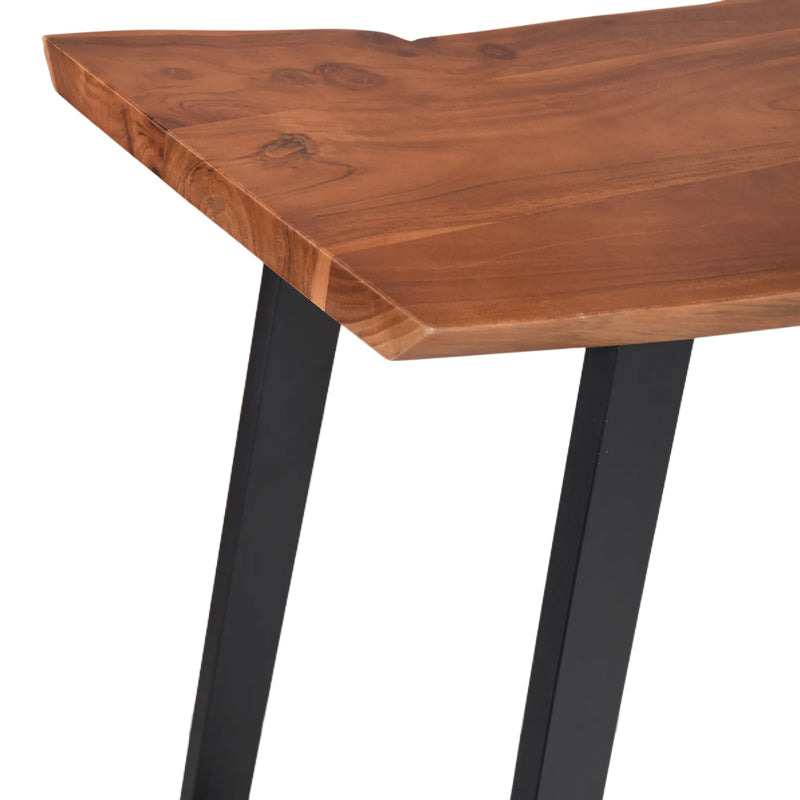 Masa de bar Miles, Lemn masiv acacia, 120x53x97 cm