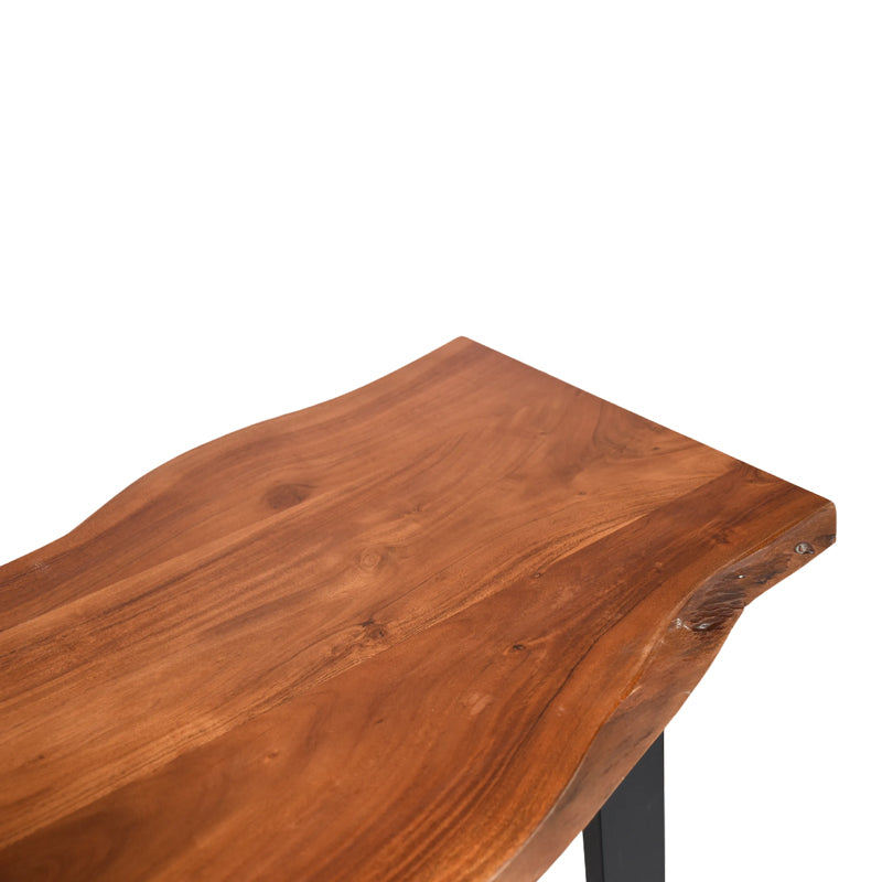 Masa de bar Miles, Lemn masiv acacia, 120x53x97 cm