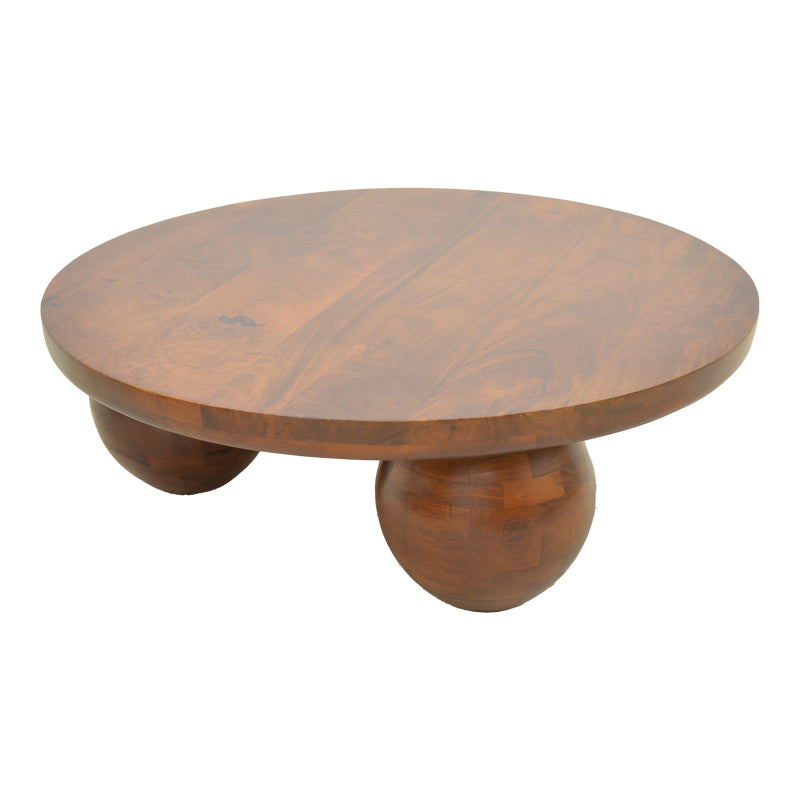 Masă de cafea din lemn masiv de mango cu funcție decorativă, Fedena , Stil Modern, Lemn de Mango, 90x30cm.