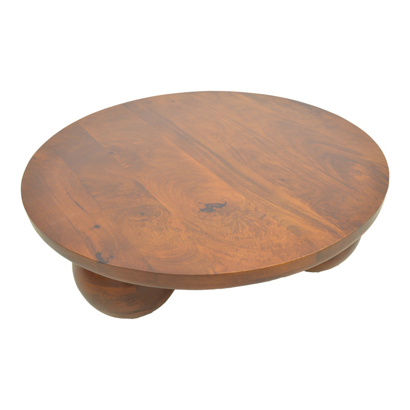 Masă de cafea din lemn masiv de mango cu funcție decorativă, Fedena , Stil Modern, Lemn de Mango, 90x30cm.