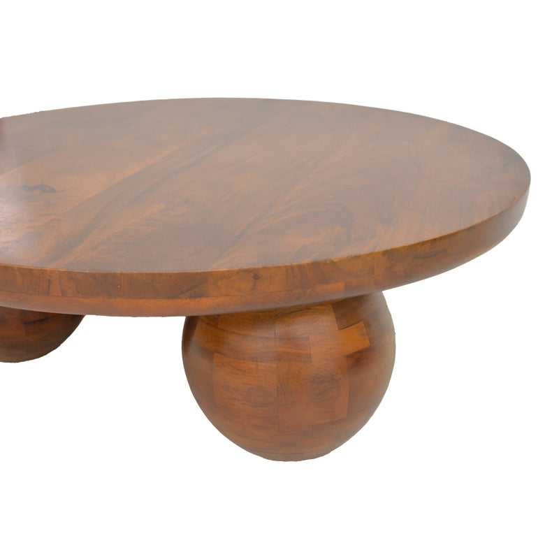 Masă de cafea din lemn masiv de mango cu funcție decorativă, Fedena , Stil Modern, Lemn de Mango, 90x30cm.