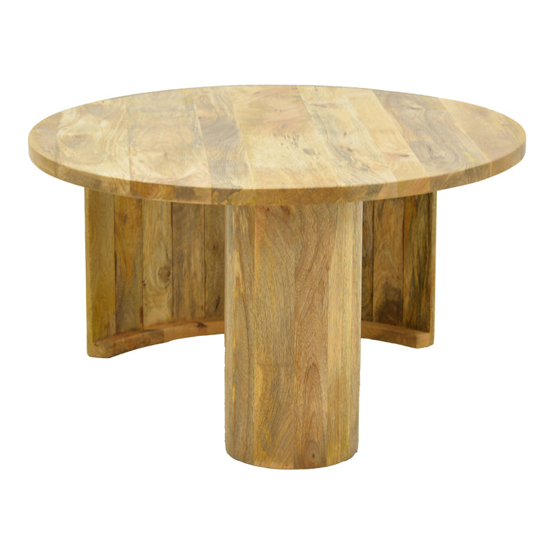 Masă de cafea Orban cu funcție decorativă , Stil Natural, Lemn masiv de mango, 80x45cm