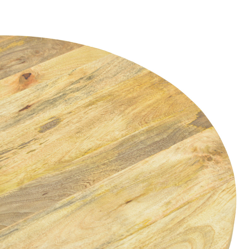 Masă de cafea Orban cu funcție decorativă , Stil Natural, Lemn masiv de mango, 80x45cm