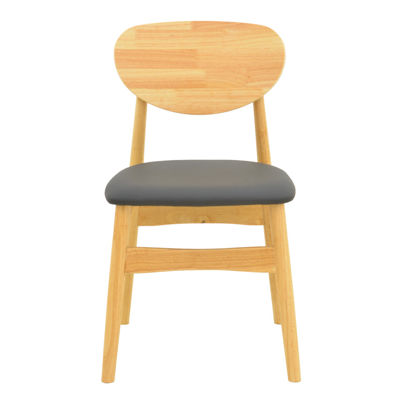 Scaun Cardith, Lemn Rubberwood și Plywood, Negru, 48x51x78 cm