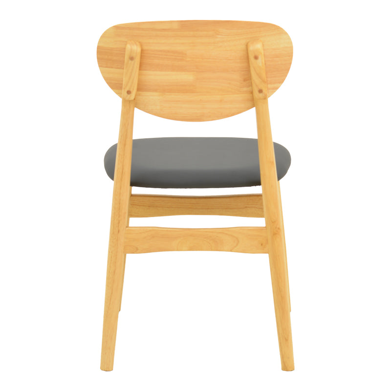 Scaun Cardith, Lemn Rubberwood și Plywood, Negru, 48x51x78 cm