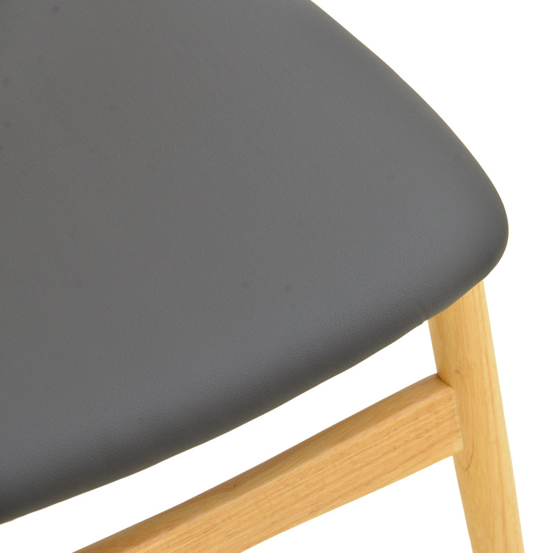 Scaun Cardith, Lemn Rubberwood și Plywood, Negru, 48x51x78 cm