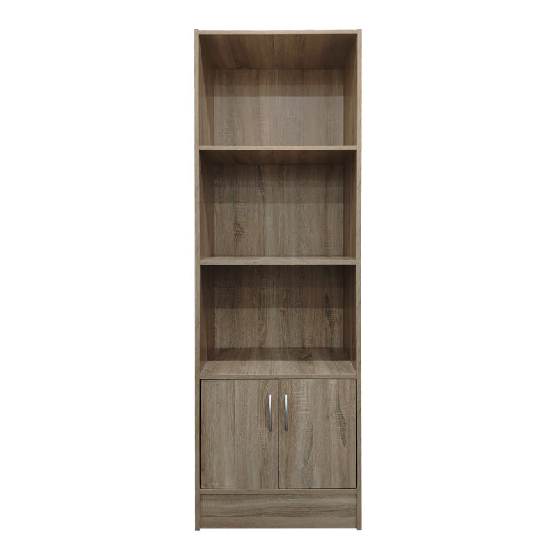 Biblioteca cu rafturi Tekaro, Lemn Sonoma, 57x33x180 cm