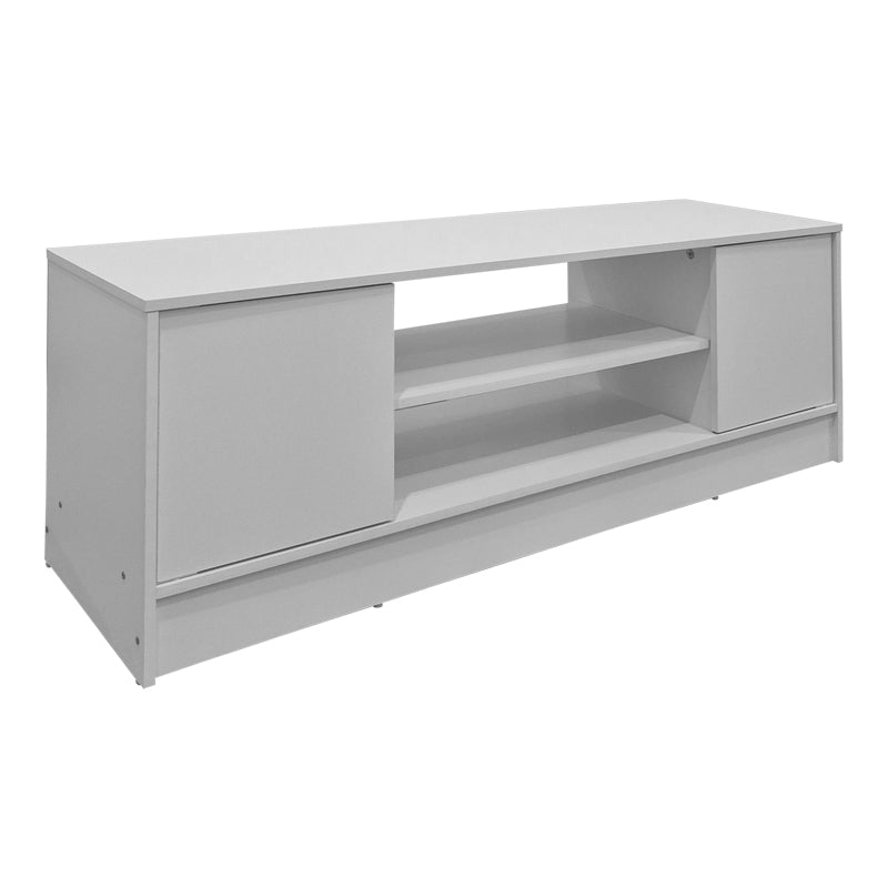 Dulap TV cu spațiu de depozitare, Model Sasa , Modern, Alb, Lemn, 120x35x41.5 cm