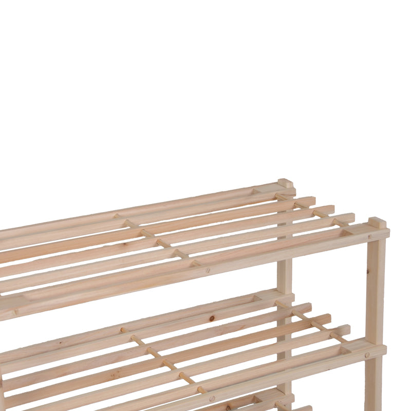 Raft pentru pantofi cu capacitate de 9 perechi Steper, Lemn de brad, 64x26x48 cm