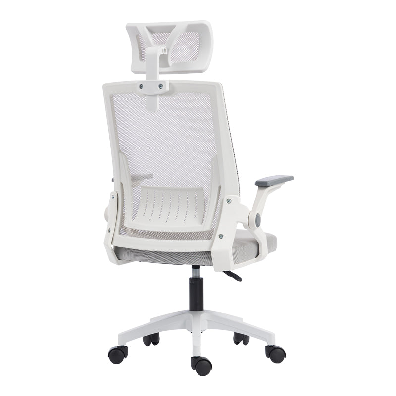 Scaun de birou Plymot, 48x58x112-122 cm - Gri