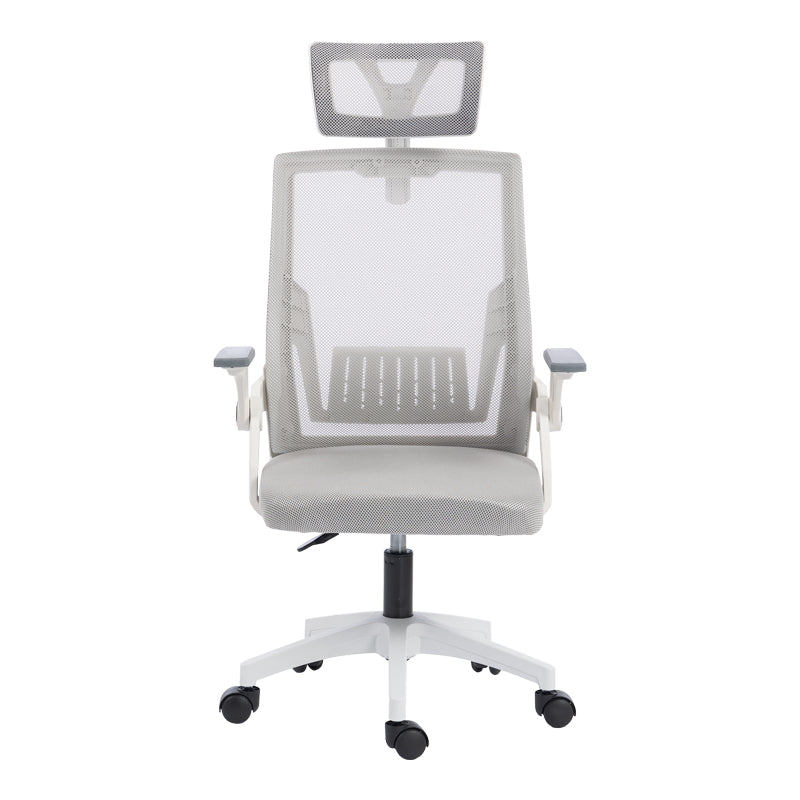 Scaun de birou Plymot, 48x58x112-122 cm - Gri