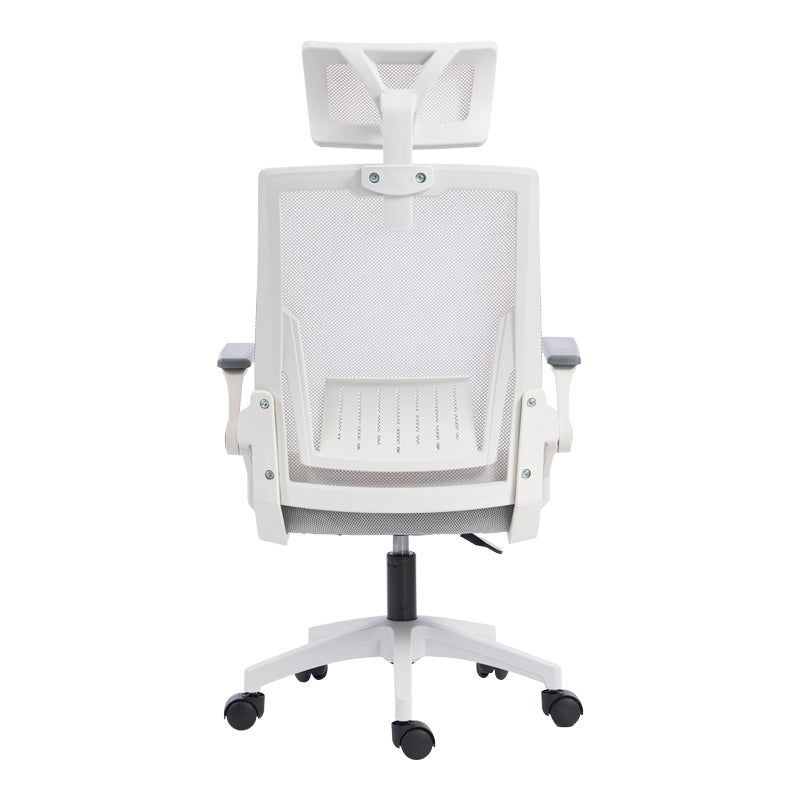 Scaun de birou Plymot, 48x58x112-122 cm - Gri