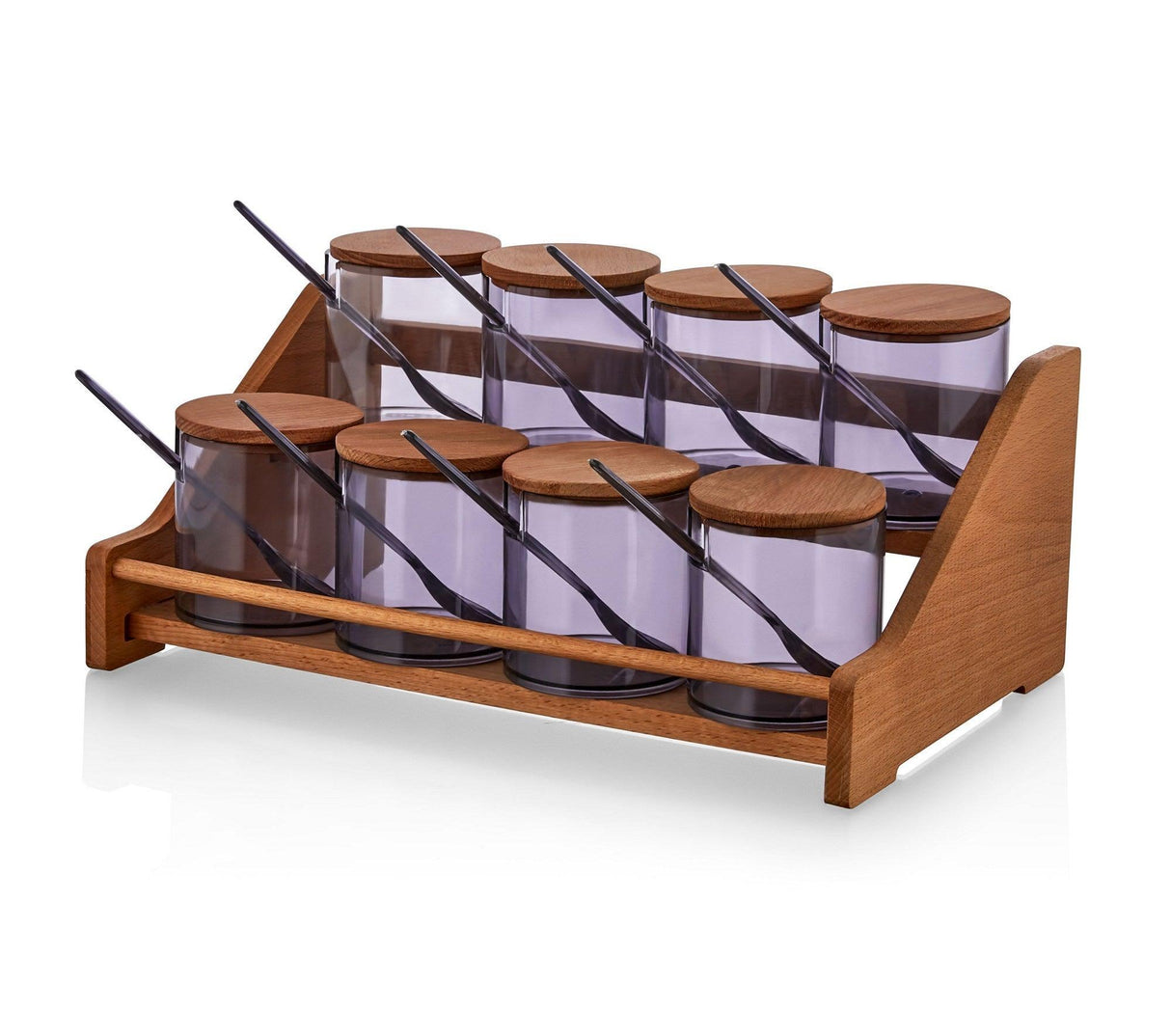 Set borcan de condimente și rafturi de bucătărie, 33.3x16.3x17.5 cm