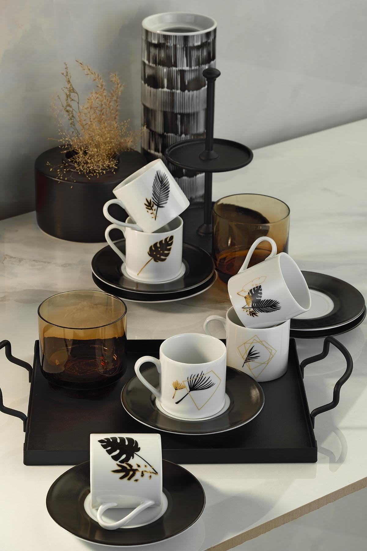 Set cești de cafea, Multicolor, 6x5x6 cm