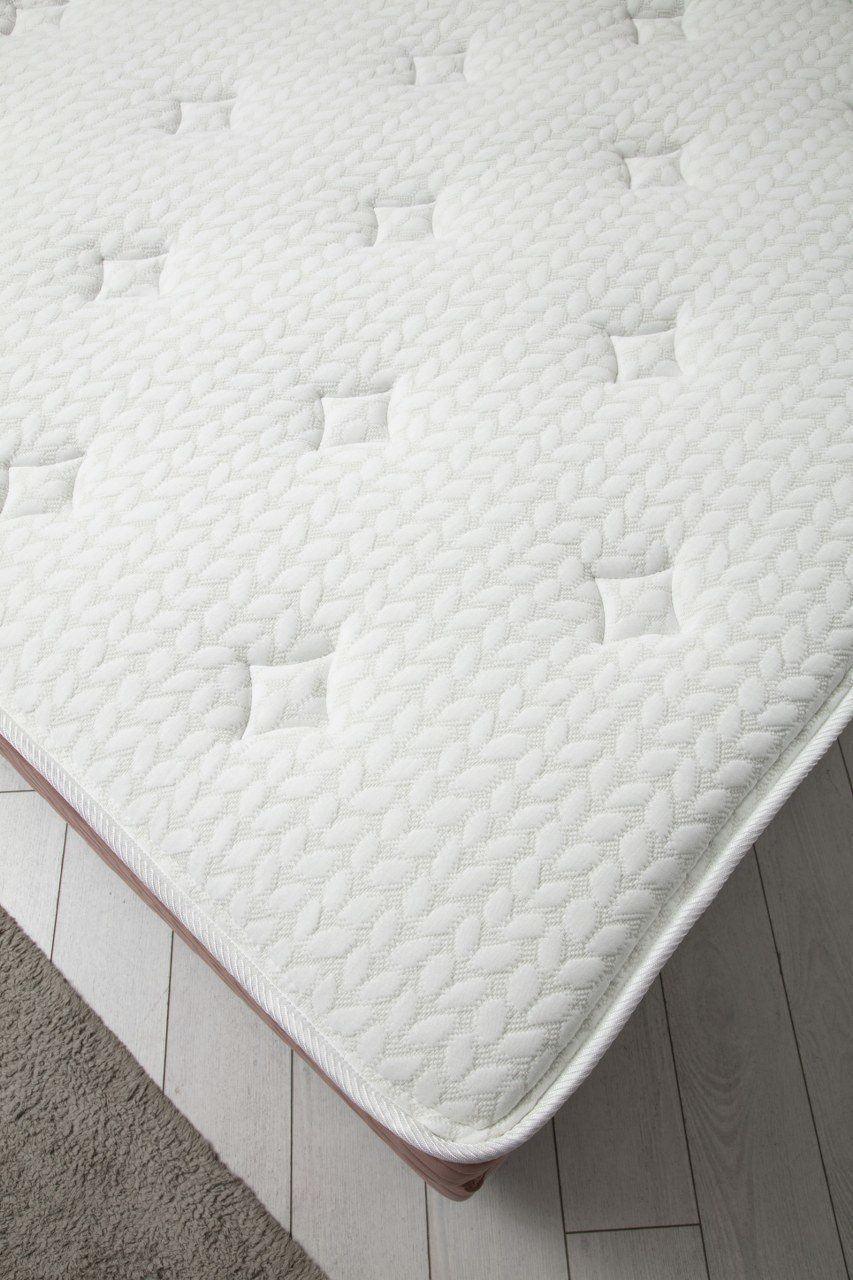 Saltea dublă, bază și tăblie Vassi Set, Roz, 150x125x200 cm