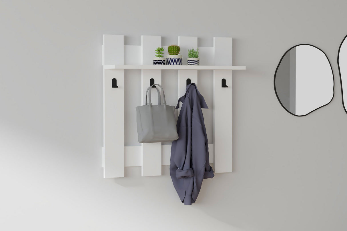 Cuier Carina, Alb, 70 x 70 x 18 cm