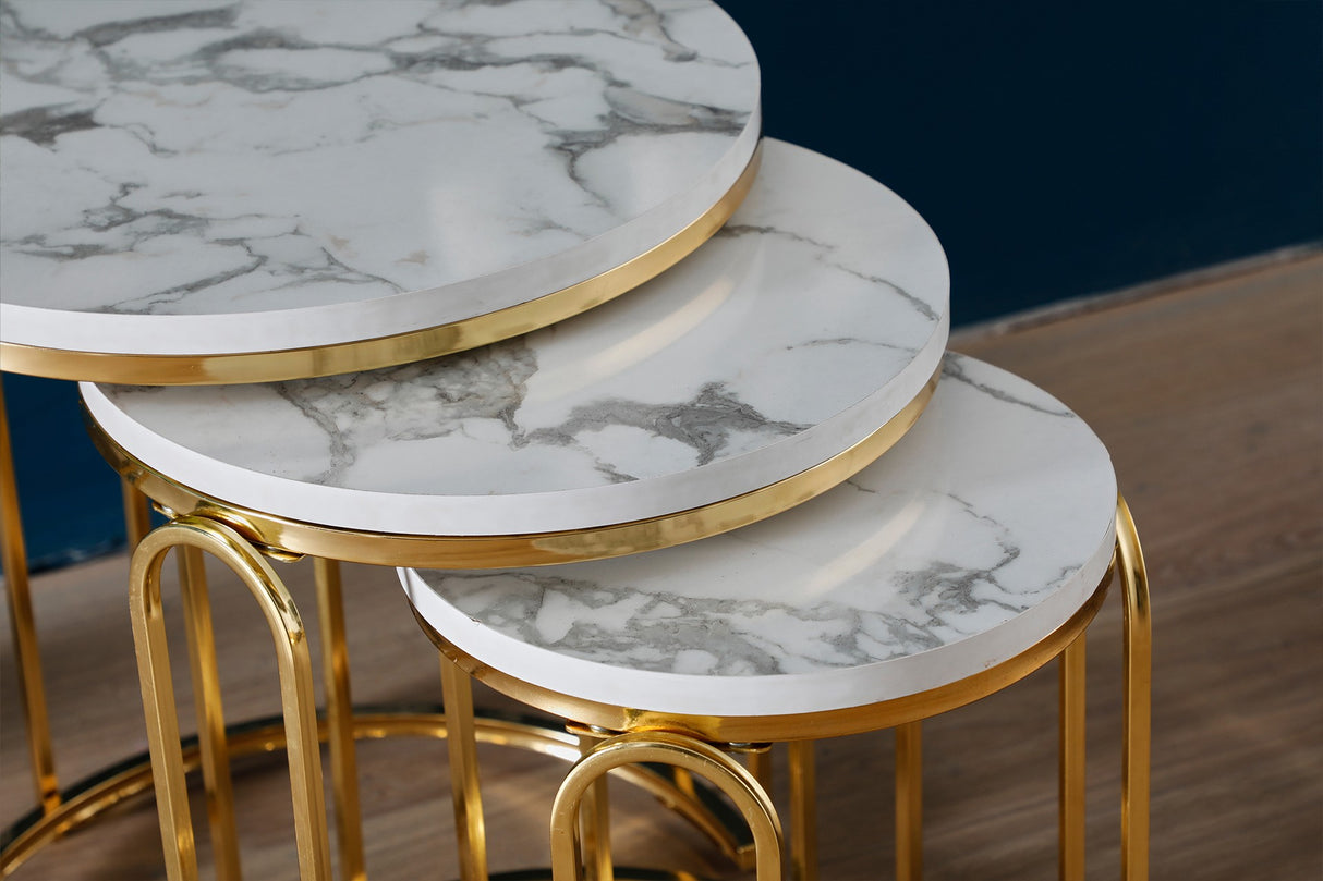 White Marble
Gold