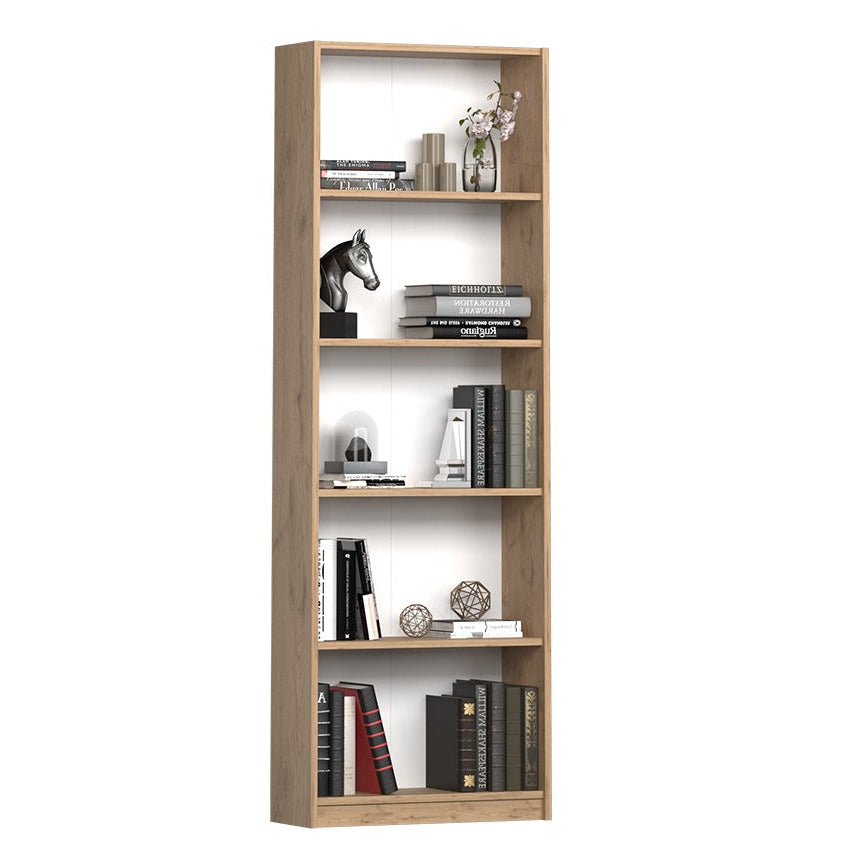 Biblioteca Adore Nurdan, 5 rafturi, 58x170x23 cm - Stejar