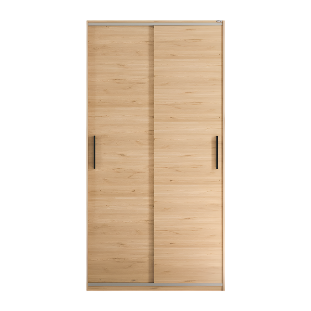 Dulap Haine Adore Slide Compact, 2 usi glisante, 94x182x52 cm - Stejar