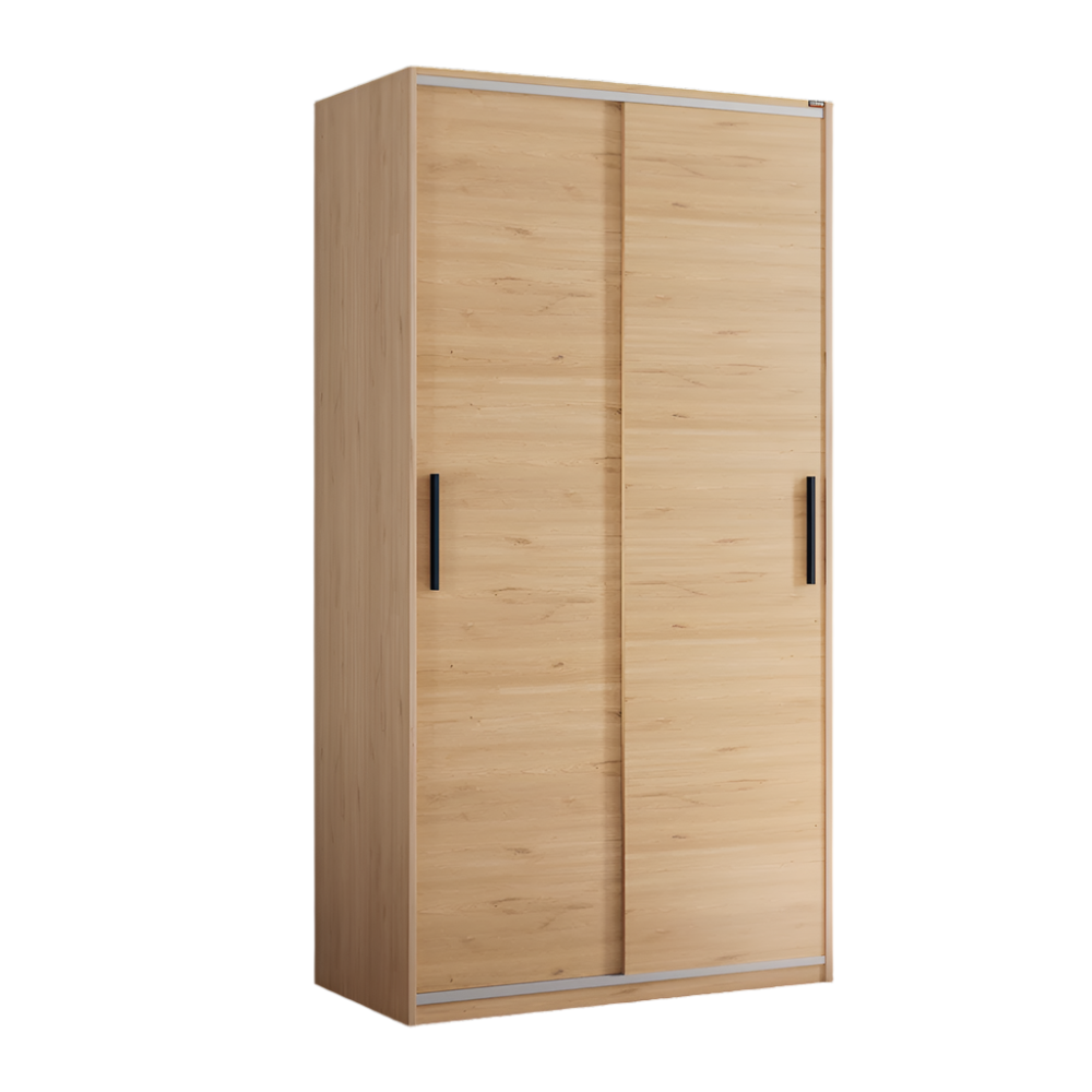 Dulap Haine Adore Slide Compact, 2 usi glisante, 94x182x52 cm - Stejar