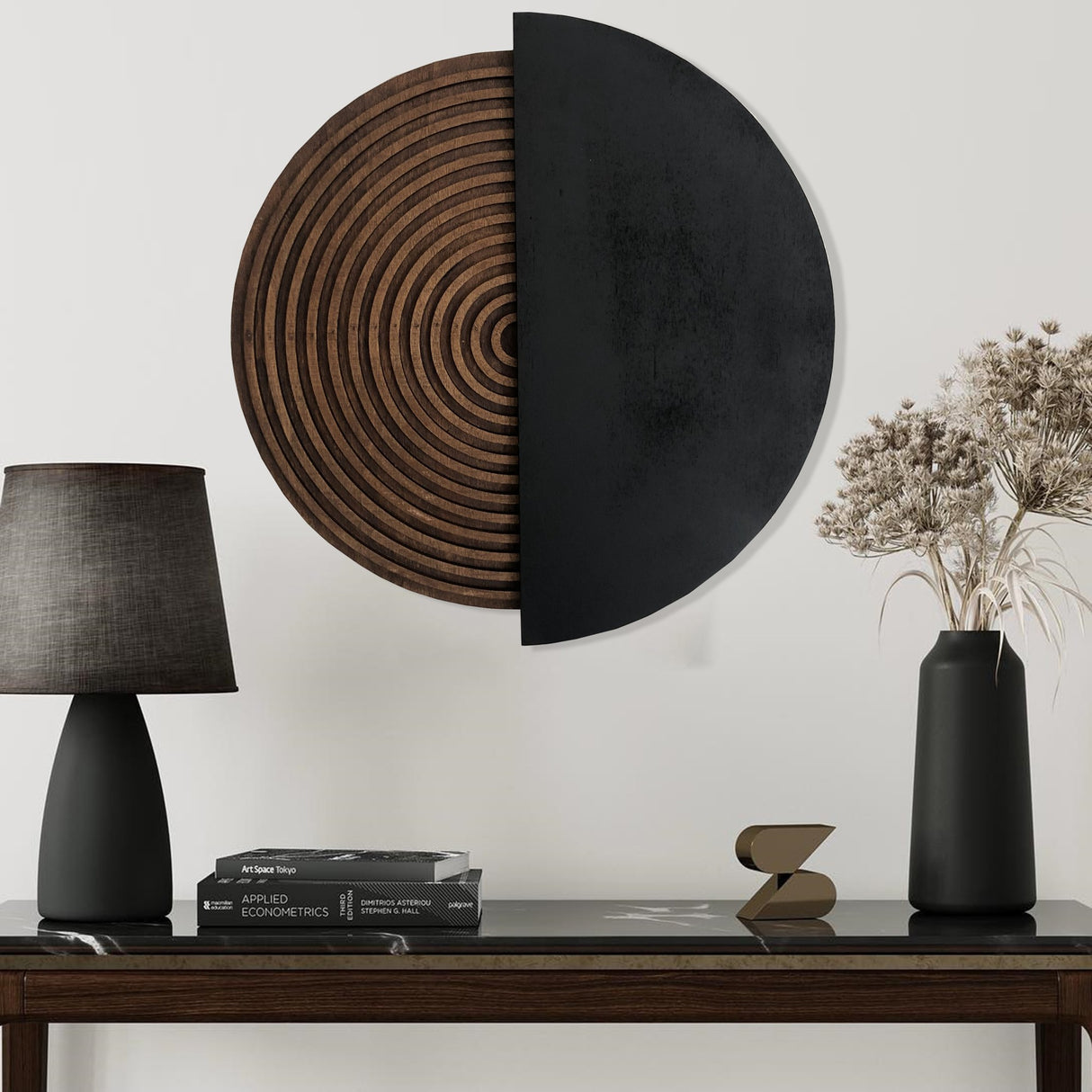 Accesoriu decorativ de perete ART143, Natural, 50x50 cm