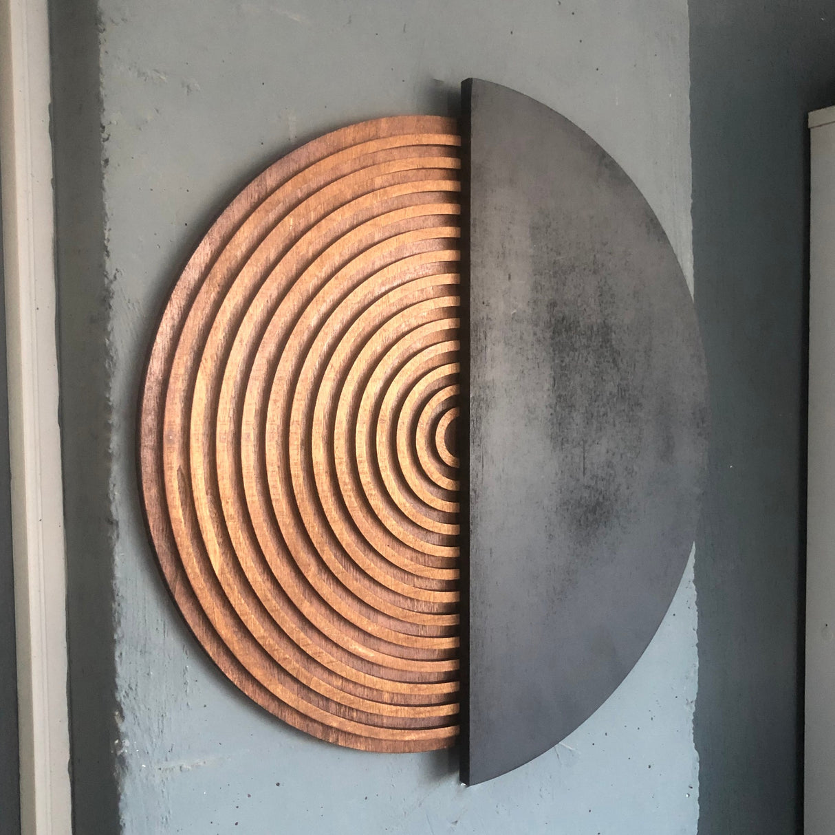 Accesoriu decorativ de perete ART143, Natural, 50x50 cm