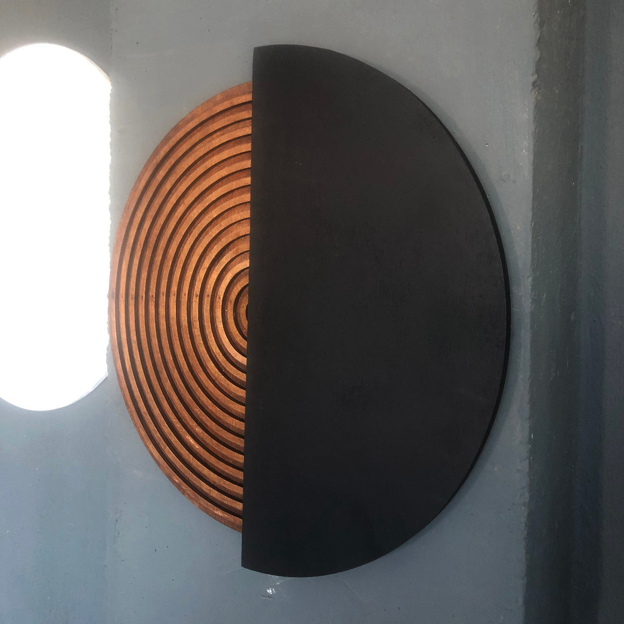 Accesoriu decorativ de perete ART143, Natural, 50x50 cm