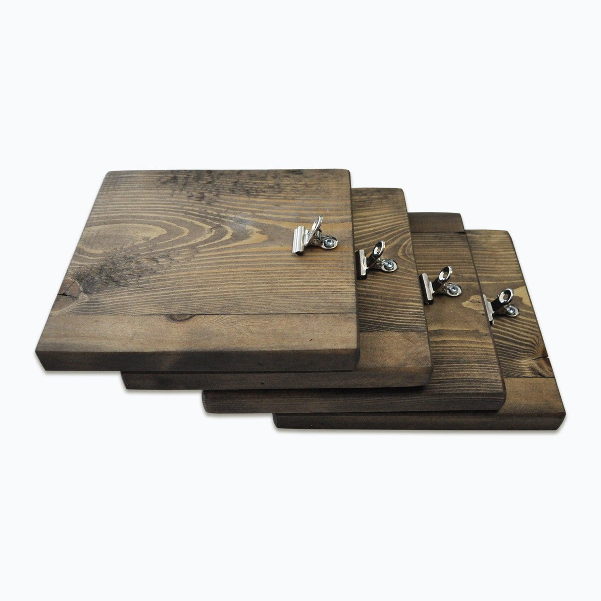 Accesoriu decorativ de perete din molid A066, Nuc, 14x14x1.6 cm