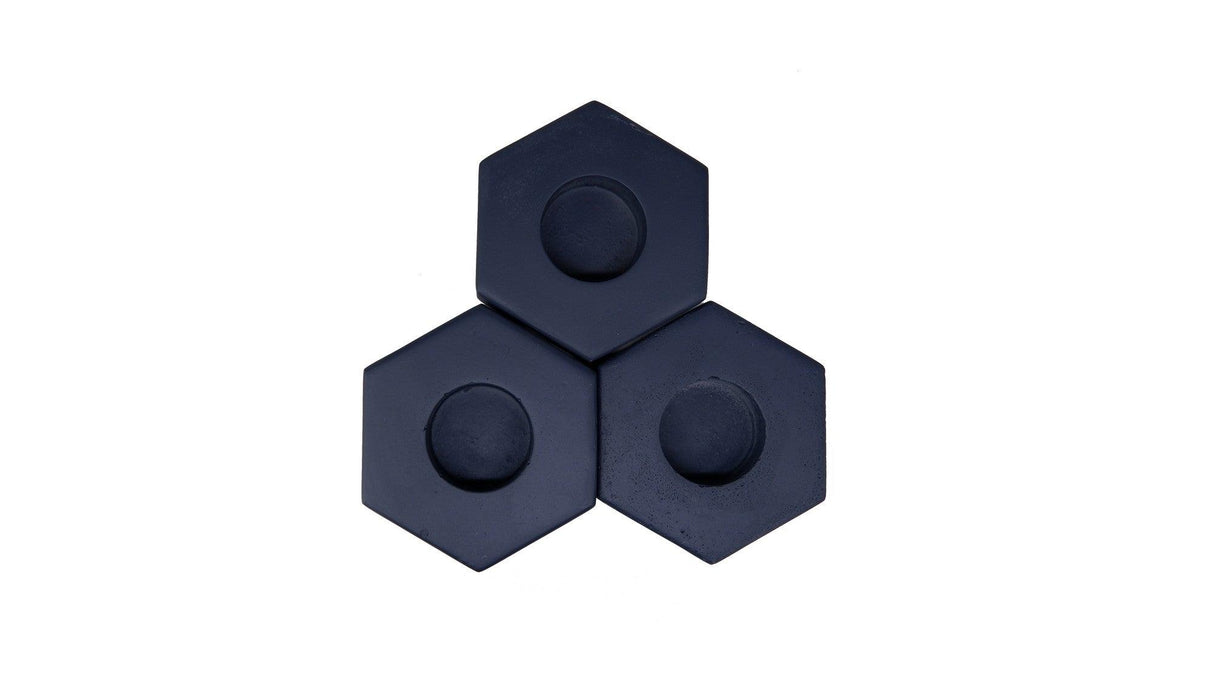 Accesoriu decorativ din beton Decorative Concrete Accessory Antonio 3, Negru, 2.5x12.5 cm