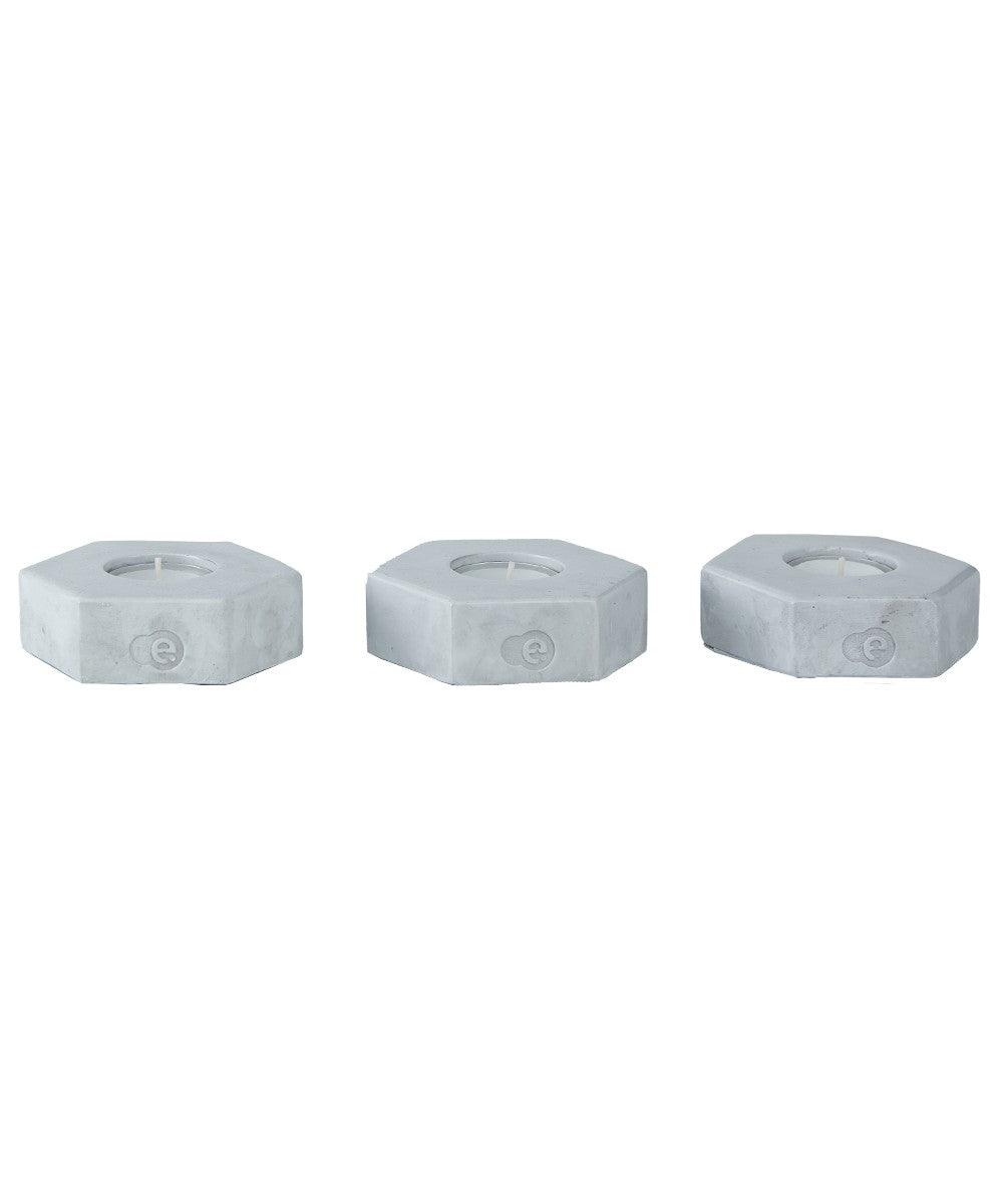 Accesoriu decorativ din beton Decorative Concrete Accessory Classic 1, Gri, 2.5x12.5 cm