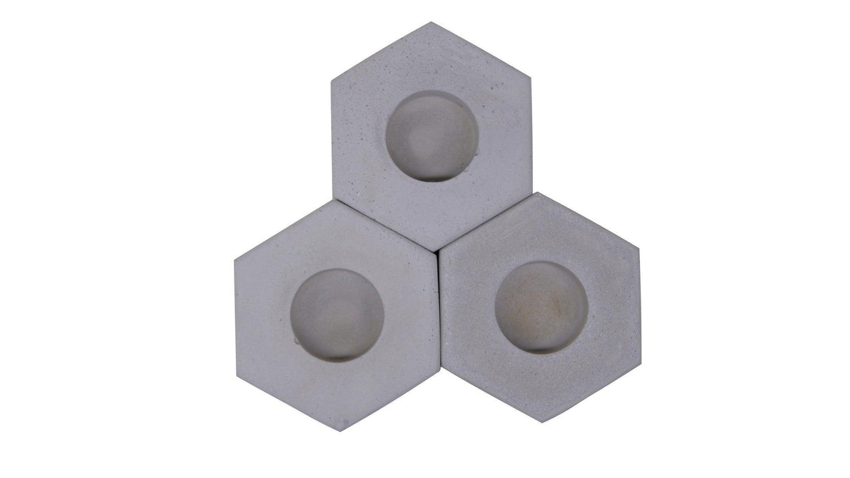 Accesoriu decorativ din beton Decorative Concrete Accessory Classic 1, Gri, 2.5x12.5 cm