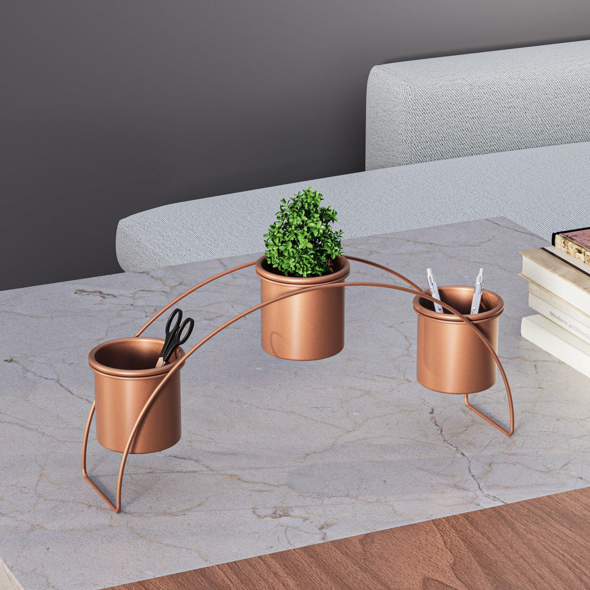 Accesoriu metalic decorativ Decorative Metal Accessory Antonio 2, Cupru, 9 cm