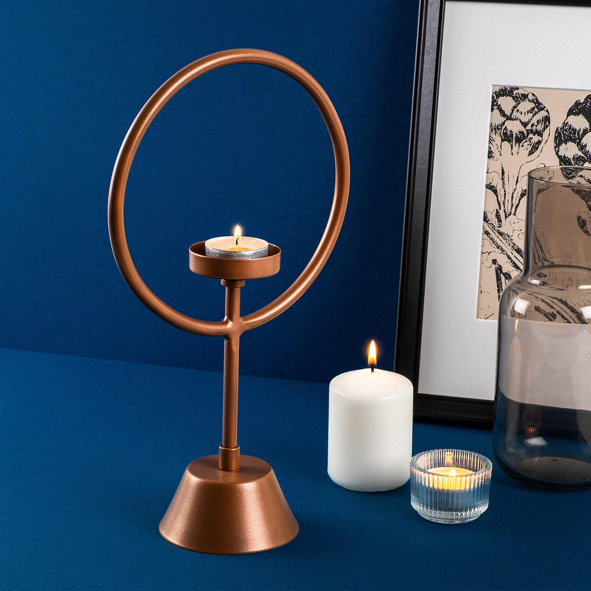 Accesoriu metalic decorativ Decorative Metal Accessory Artistic 1, Cupru, 18.5x30x9 cm