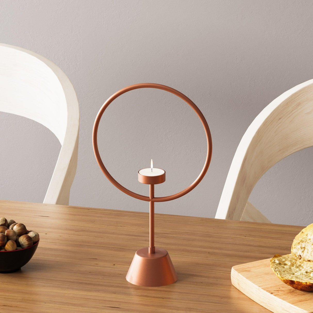 Accesoriu metalic decorativ Decorative Metal Accessory Artistic 1, Cupru, 18.5x30x9 cm