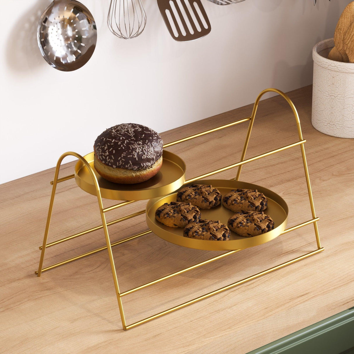 Accesoriu metalic decorativ Decorative Metal Accessory Artistic 2, Aur, 15 cm