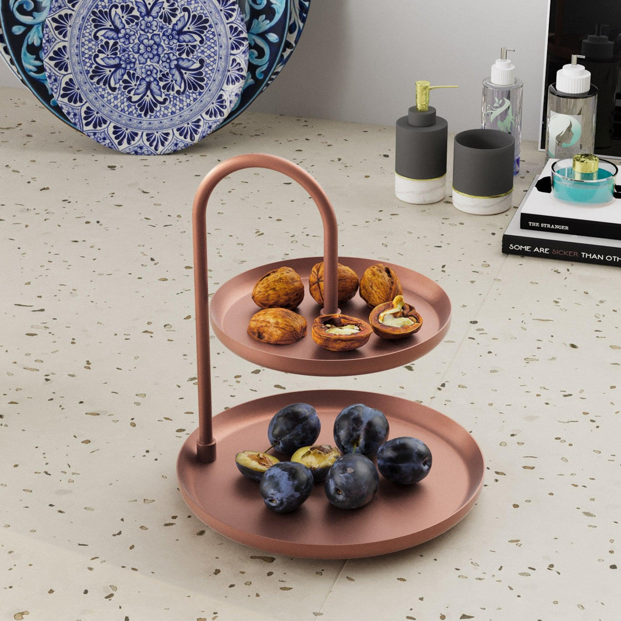 Accesoriu metalic decorativ Decorative Metal Accessory Artistic 3, Cupru, 20x21 cm