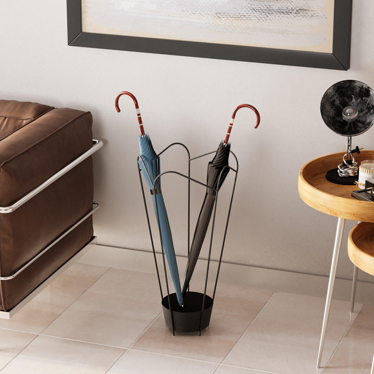 Accesoriu metalic decorativ Decorative Metal Accessory Classic 2, Negru