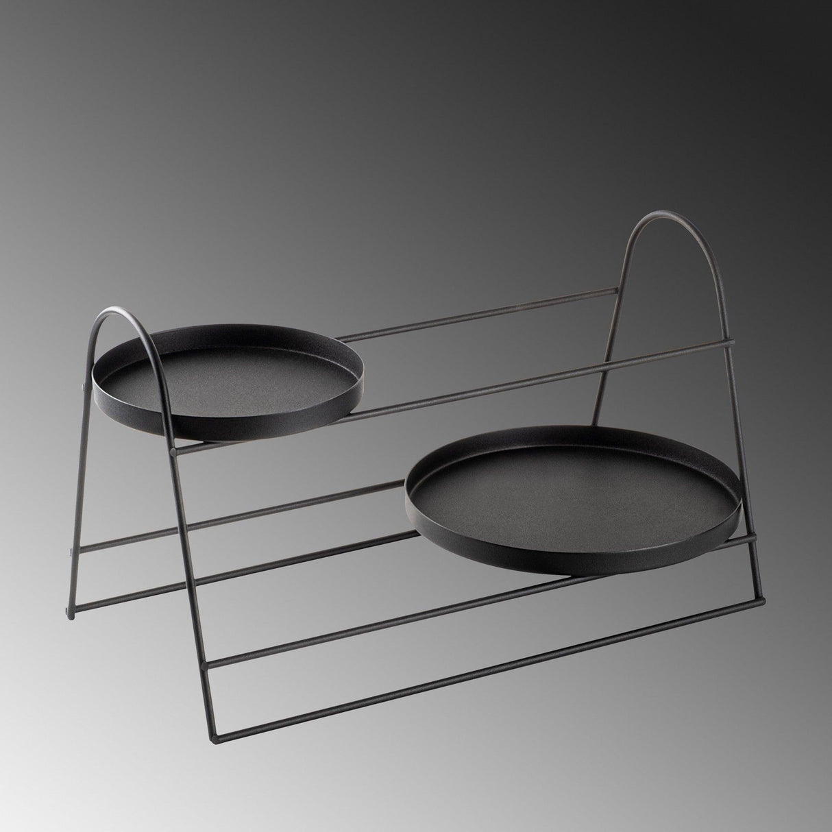 Accesoriu metalic decorativ Decorative Metal Accessory Lux 1, Negru, 15 cm