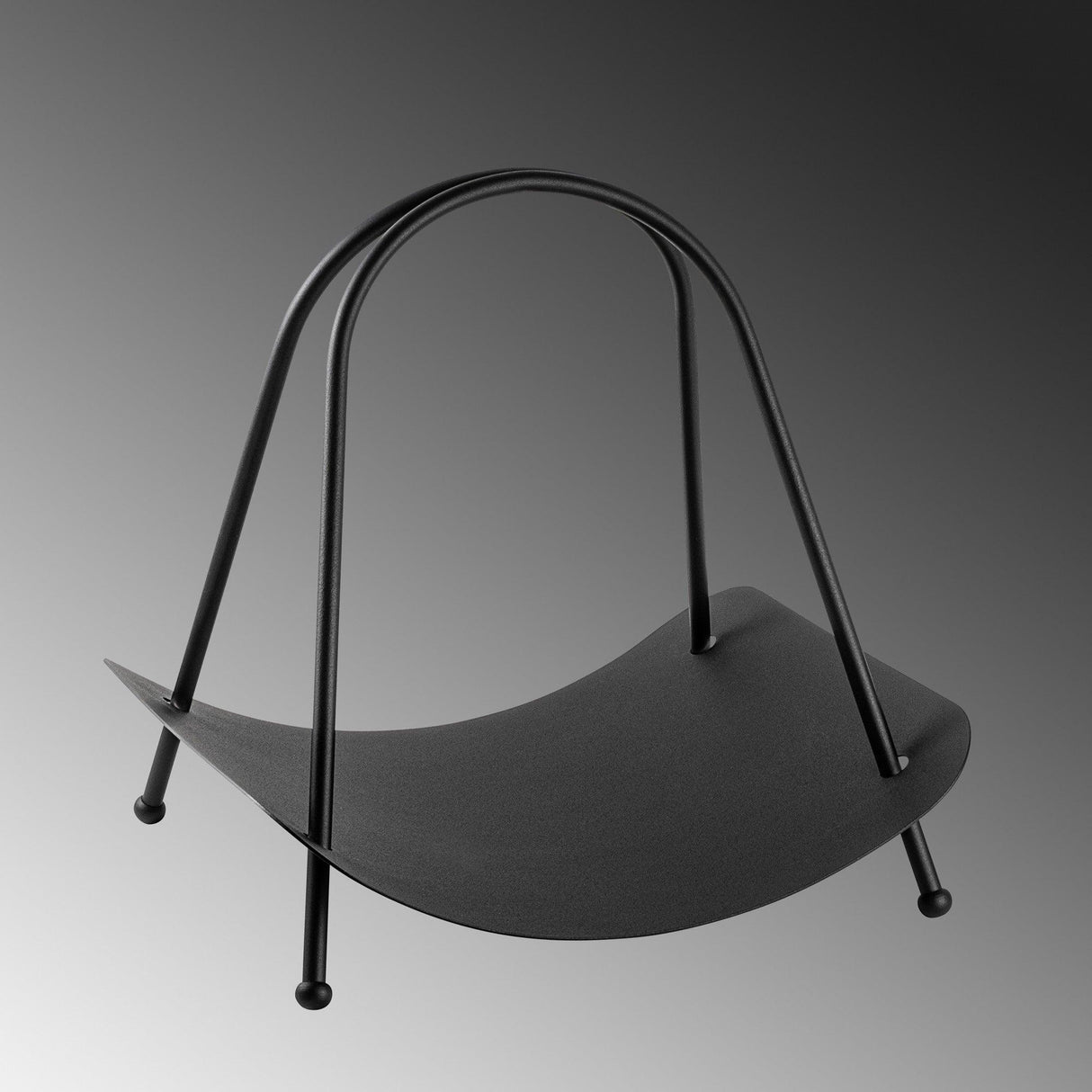 Accesoriu metalic decorativ Decorative Metal Accessory Rustic 3, Negru, 42x50x39 cm