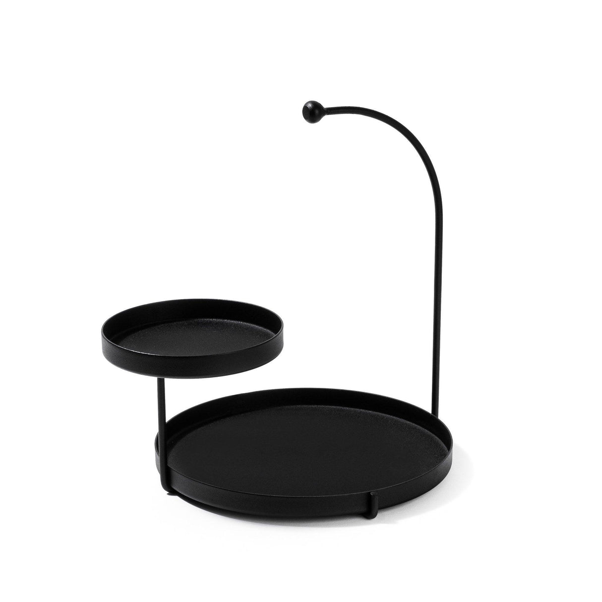 Accesoriu metalic decorativ Knıdos, Negru, 25x28x21 cm