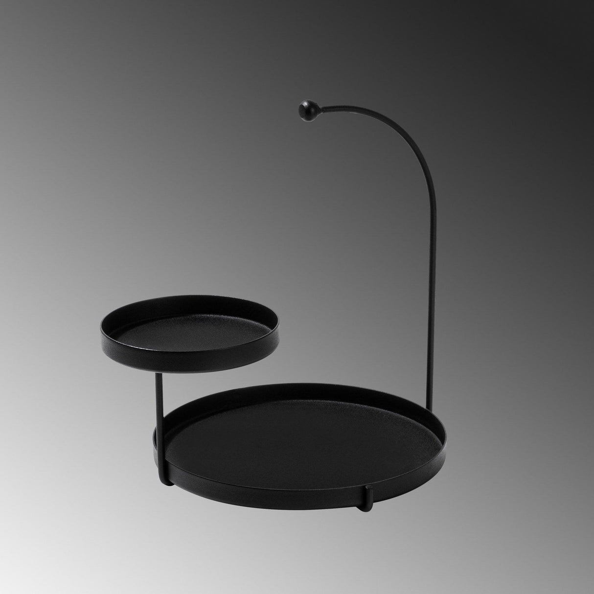 Accesoriu metalic decorativ Knıdos, Negru, 25x28x21 cm