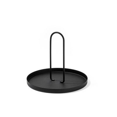 Accesoriu metalic decorativ Simi, Negru, 20.5x18 cm