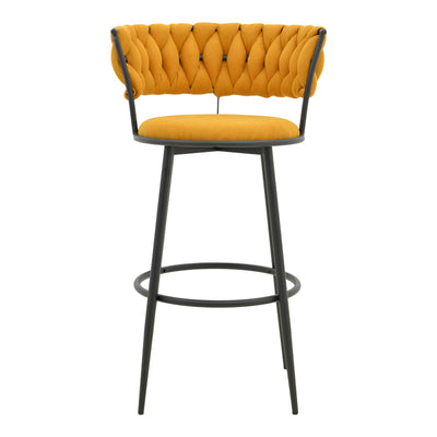 Alkia I taburet de bar, galbena, 50x56x95 cm, perspectiva suplimentara