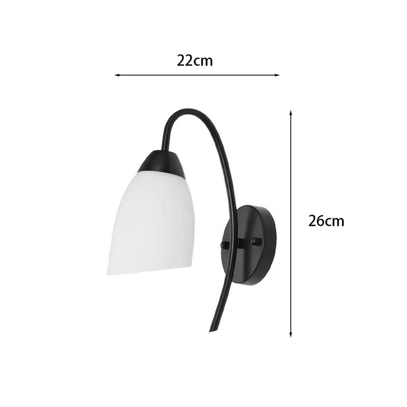 Aplica de perete LED Berak, Metal, 10x10x17 cm - Negru