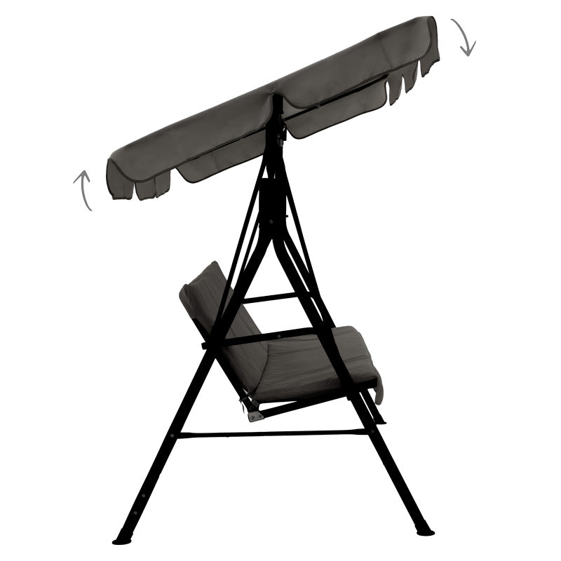 Balansoar Globo, Metal, 170x110x153 cm - Gri
