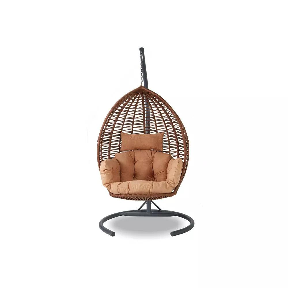 Balansoar de gradina Gulendam , Maro/Bej , 120 x 200 x 120 cm