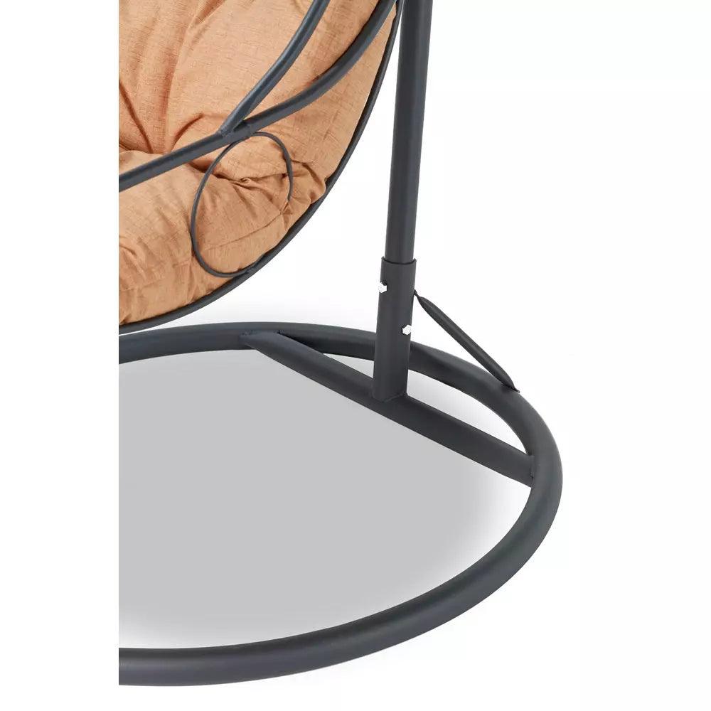 Balansoar de gradina Relax, Antracit/Crem , 120 x 215 x 60 cm