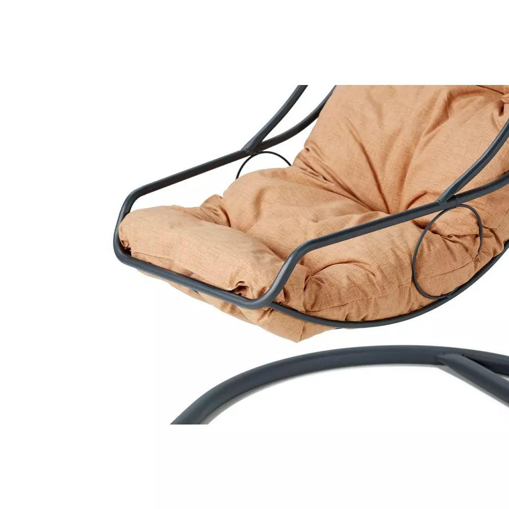 Balansoar de gradina Relax, Antracit/Crem , 120 x 215 x 60 cm