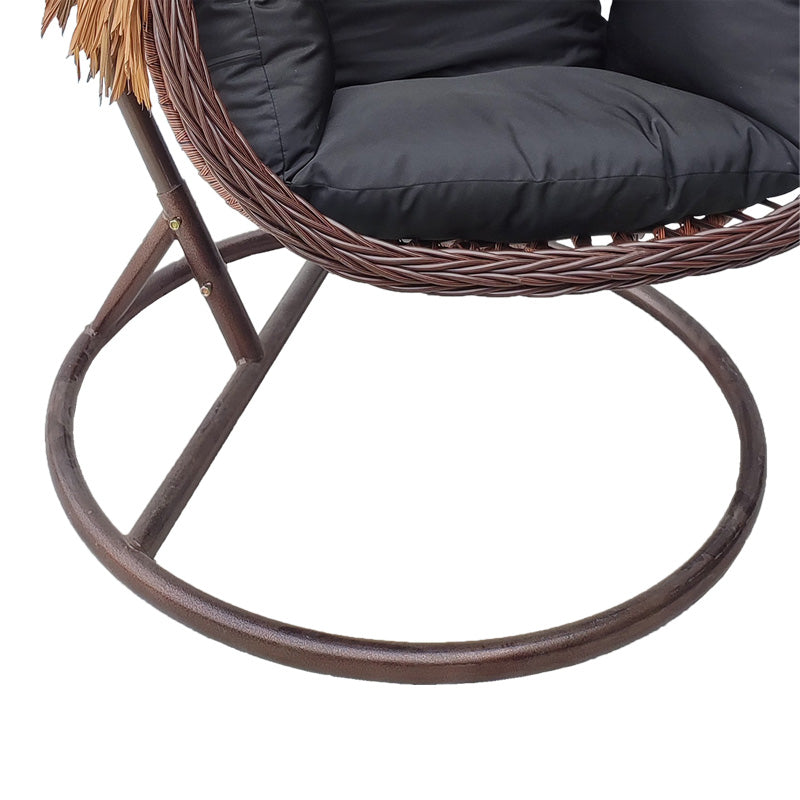 Balansoar Varur, Maro-Negru, Ratan, 120x105x195 cm