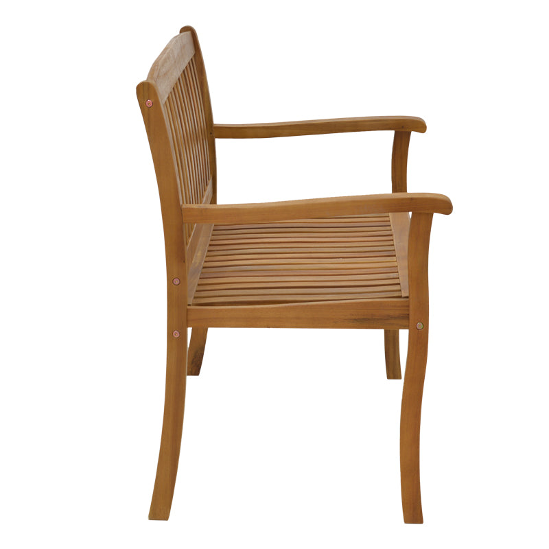 Banca cu 2 locuri Jerdu lemn Natural de salcâm, 120x61x87 cm